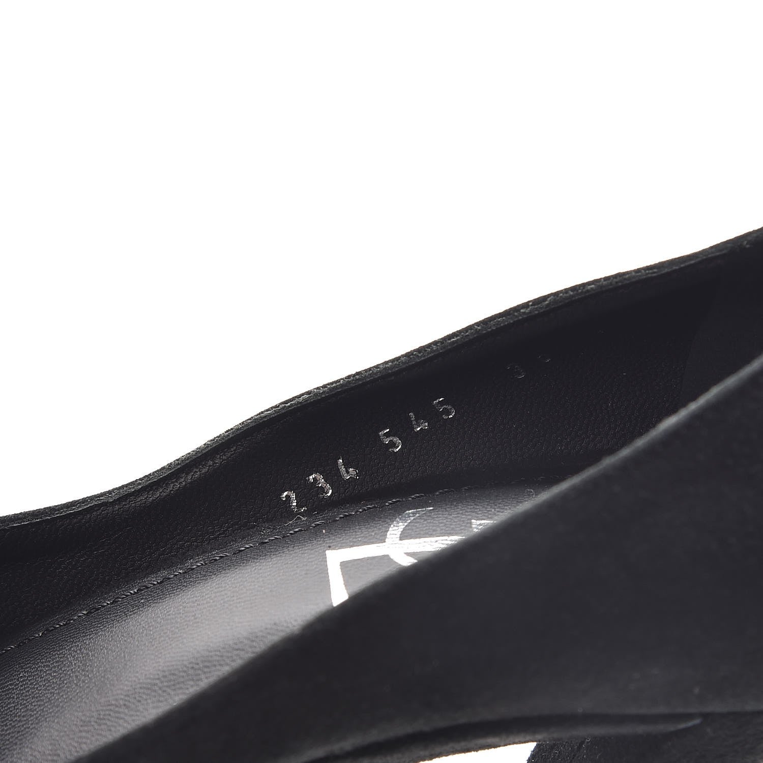 Saint Laurent Suede Pointed Toe Platform Pumps 36 Black 10 of 10