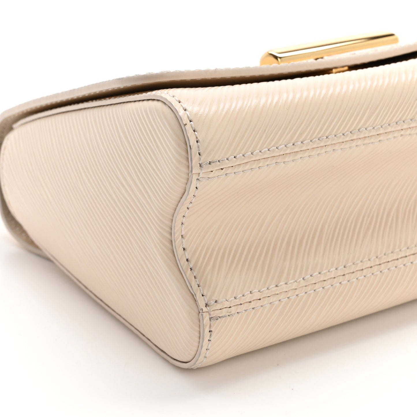 Epi Twist Braided Chain Shoulder Bag PM Quartz White