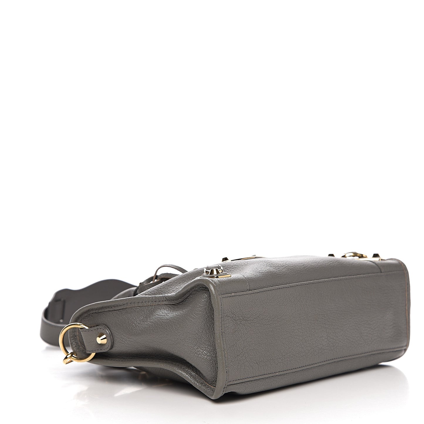 Chevre Gold Metallic Edge Hardware S City Gris Acier
