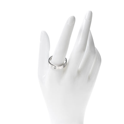 Cartier 18K White Gold 6 Diamond 5.5mm LOVE Ring 66 11.5 2 of 4