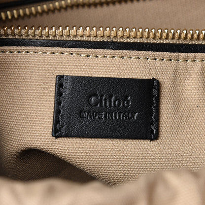 Chloe Smooth Calfskin Small Roy Bucket Bag Black 9 of 10