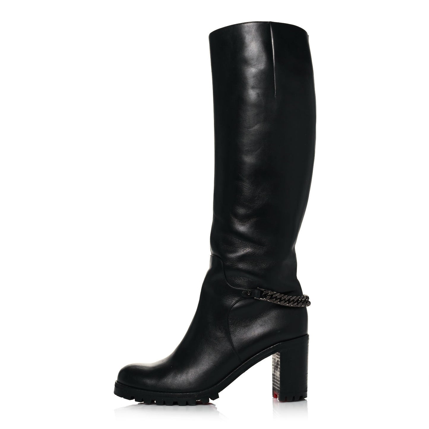 Calfskin Napoleo 70 Boots 38.5 Black