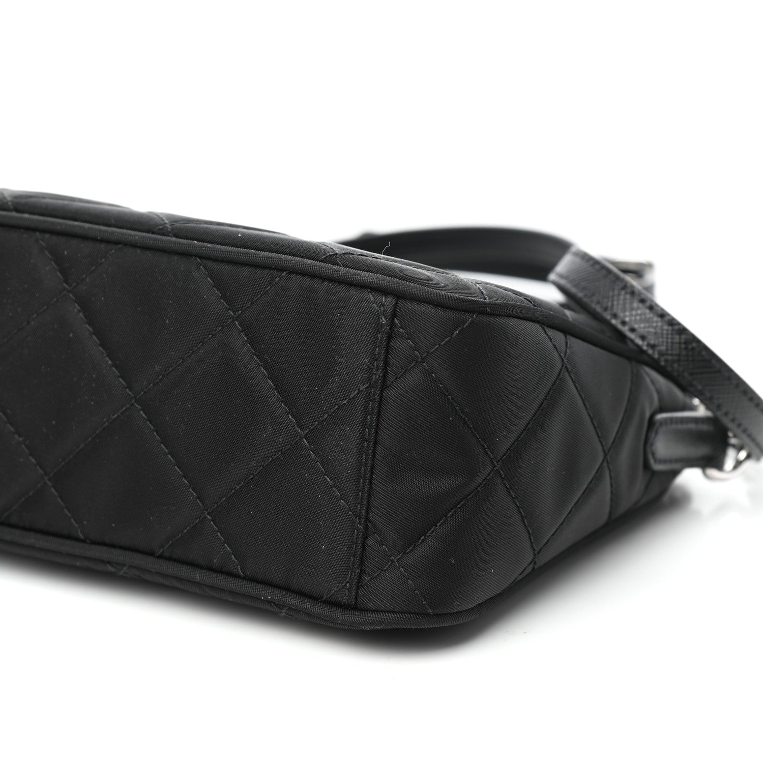 Prada Nylon Tessuto Impuntu Quilted Crossbody Bag Black 9 of 9
