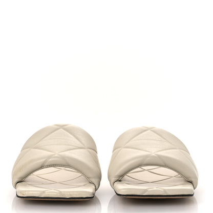 Bottega Veneta Nappa Quilted Rubber Lido Flat Sandals 38 Sea Salt 3 of 14