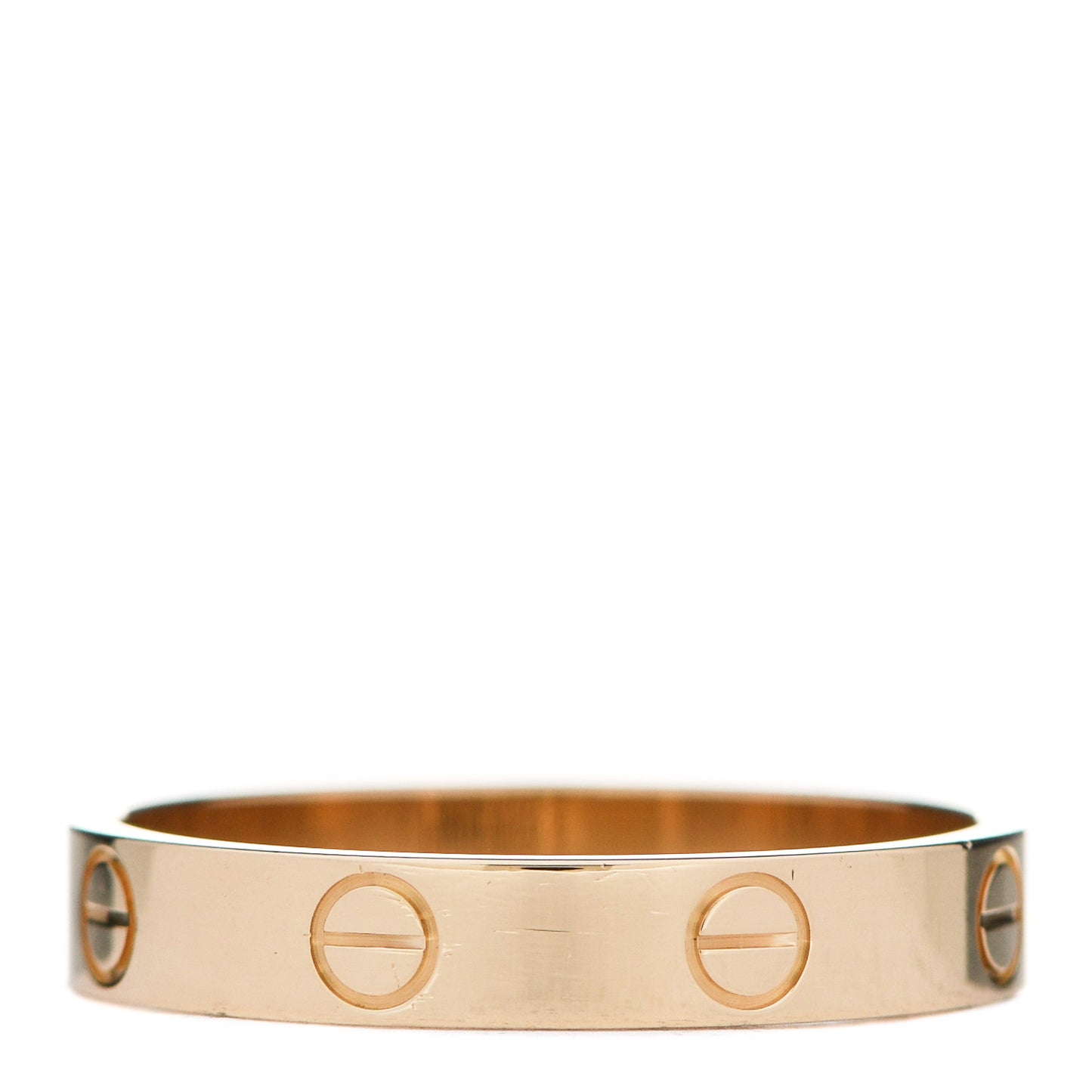 18K Yellow Gold 3.5mm LOVE Wedding Band Ring 58 8.25