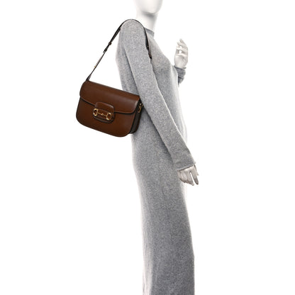 Gucci Azalea Calfskin Horsebit 1955 Shoulder Bag Brown Sugar 2 of 15