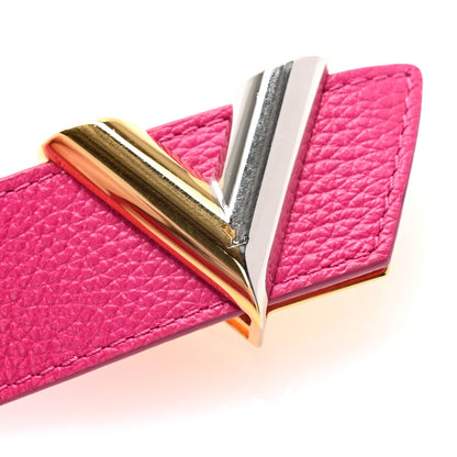 Louis Vuitton Taurillon Calfskin Essential V 30mm Belt 80 32 Fuchsia 9 of 9