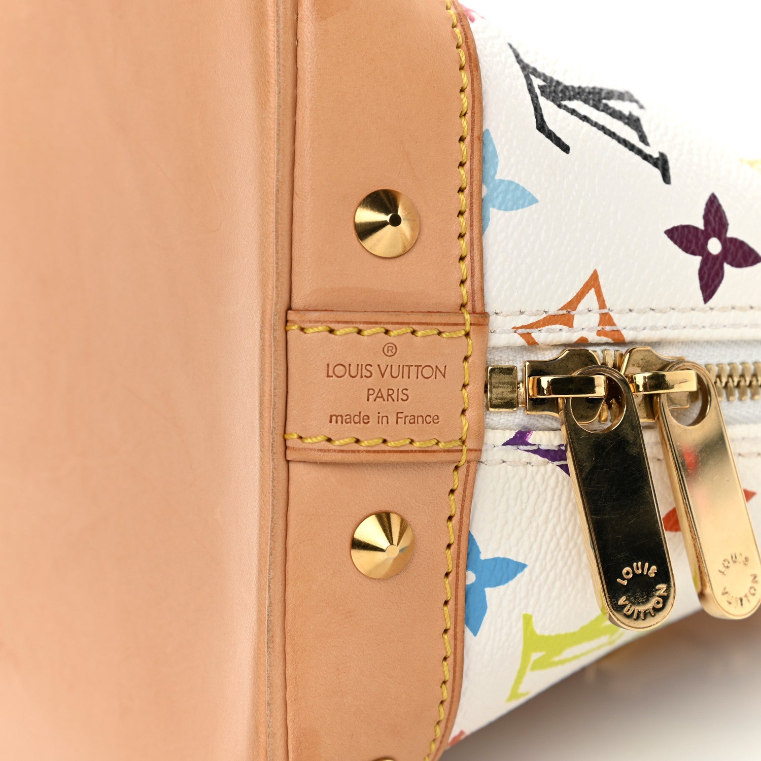 Louis Vuitton Monogram Multicolor Alma White 6 of 10
