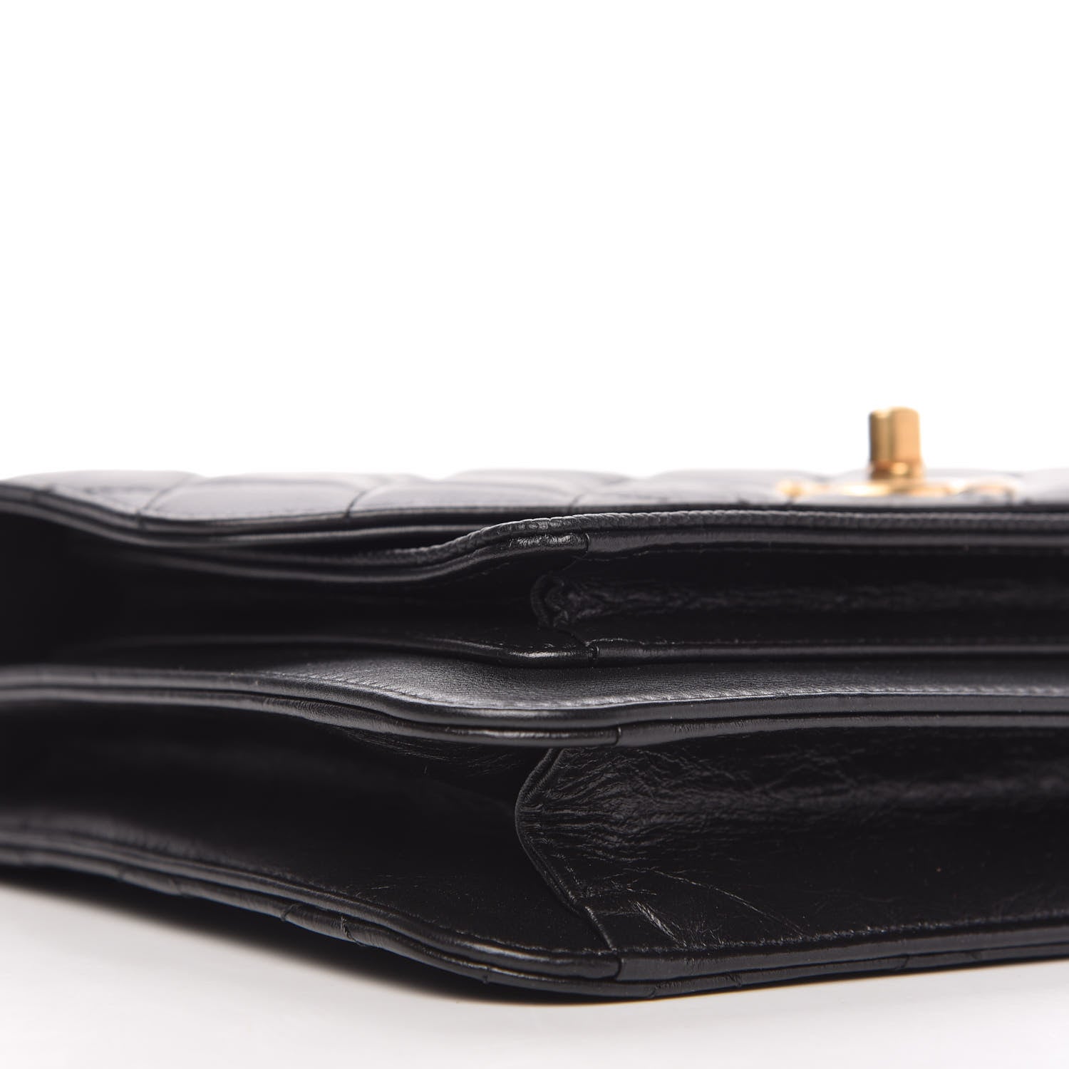 Chanel Calfskin Caviar Quilted Chain Handle Flap Black 6 of 10