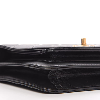 Chanel Calfskin Caviar Quilted Chain Handle Flap Black 6 of 10