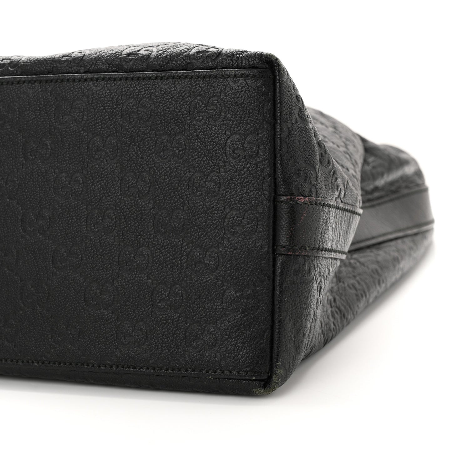 Guccissima Large Hobo Black
