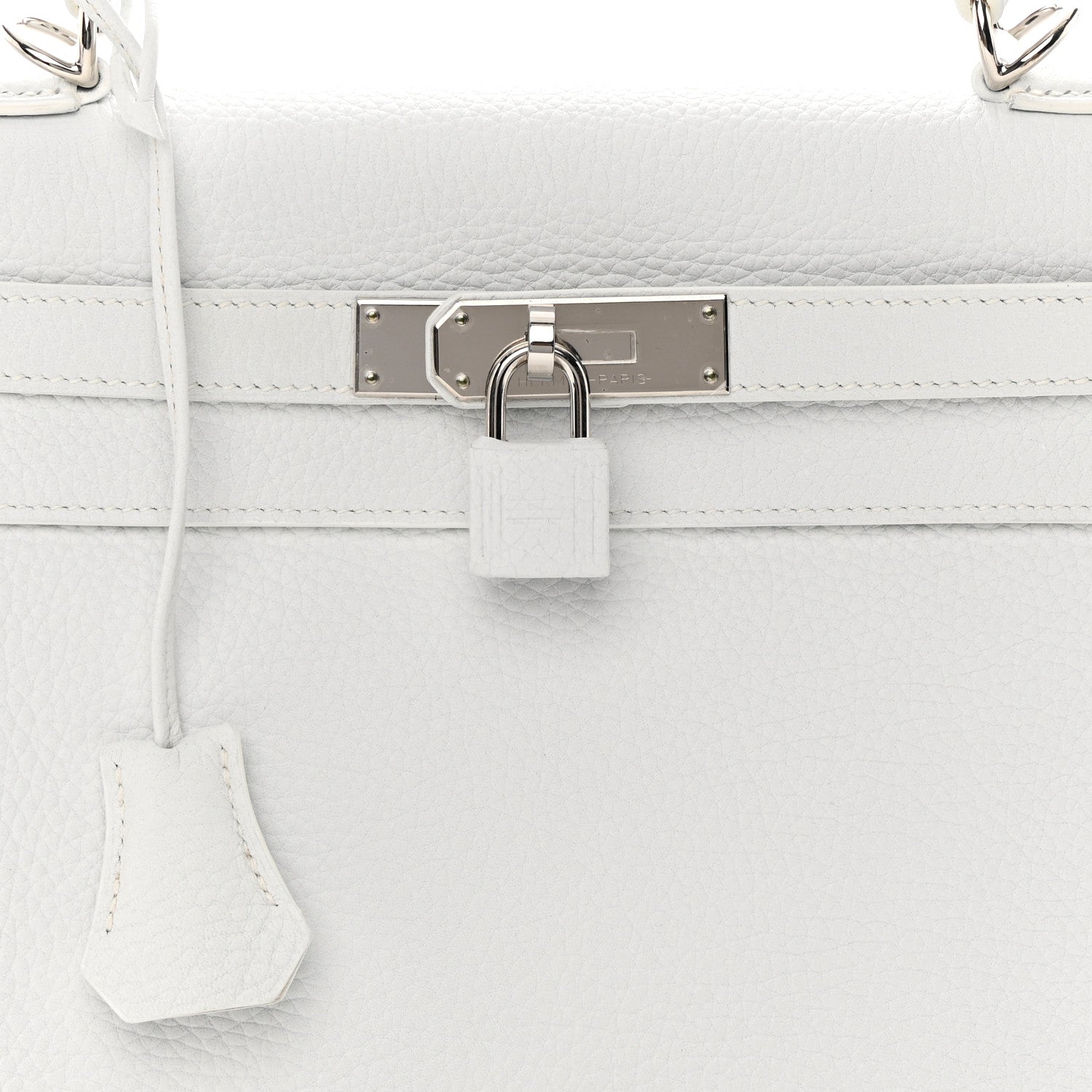 Hermes Togo Kelly Retourne 28 White 8 of 14