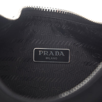 Prada Tessuto Nylon Saffiano Mini Re-Edition 2005 Bag Black 6 of 9