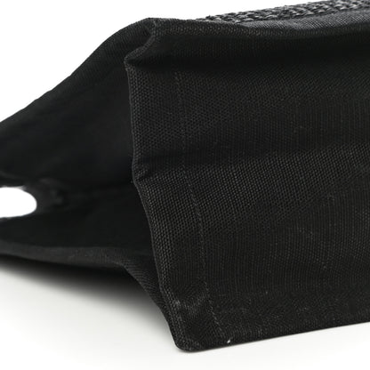 Saint Laurent Raffia Linen Calfskin Rive Gauche Tote Black 8 of 9