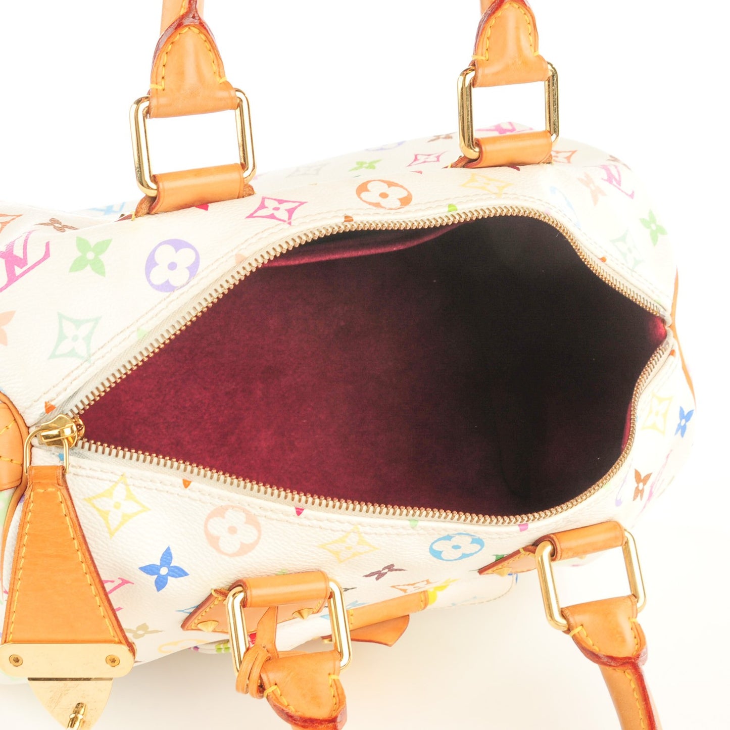 Monogram Multicolor Speedy 30 White