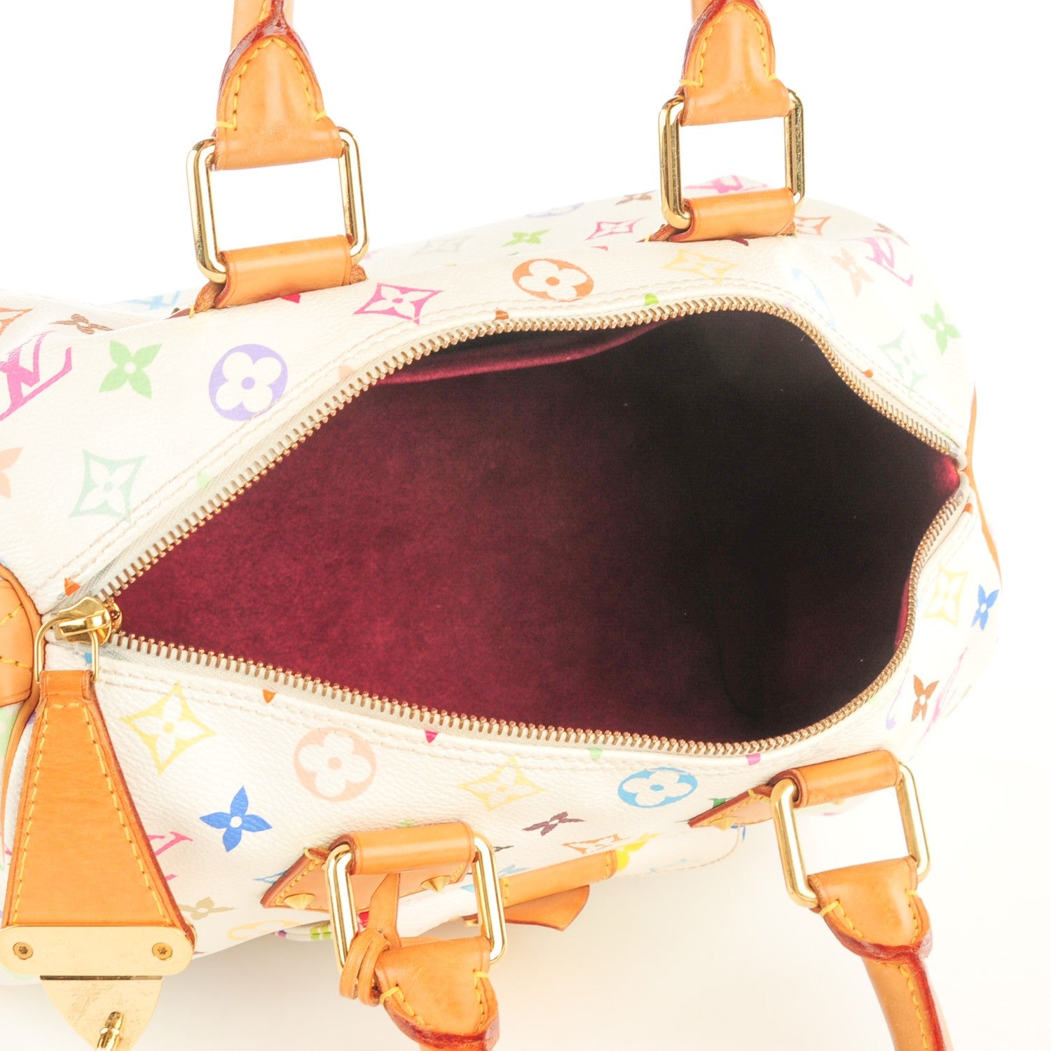 Louis Vuitton Monogram Multicolor Speedy 30 White 5 of 9