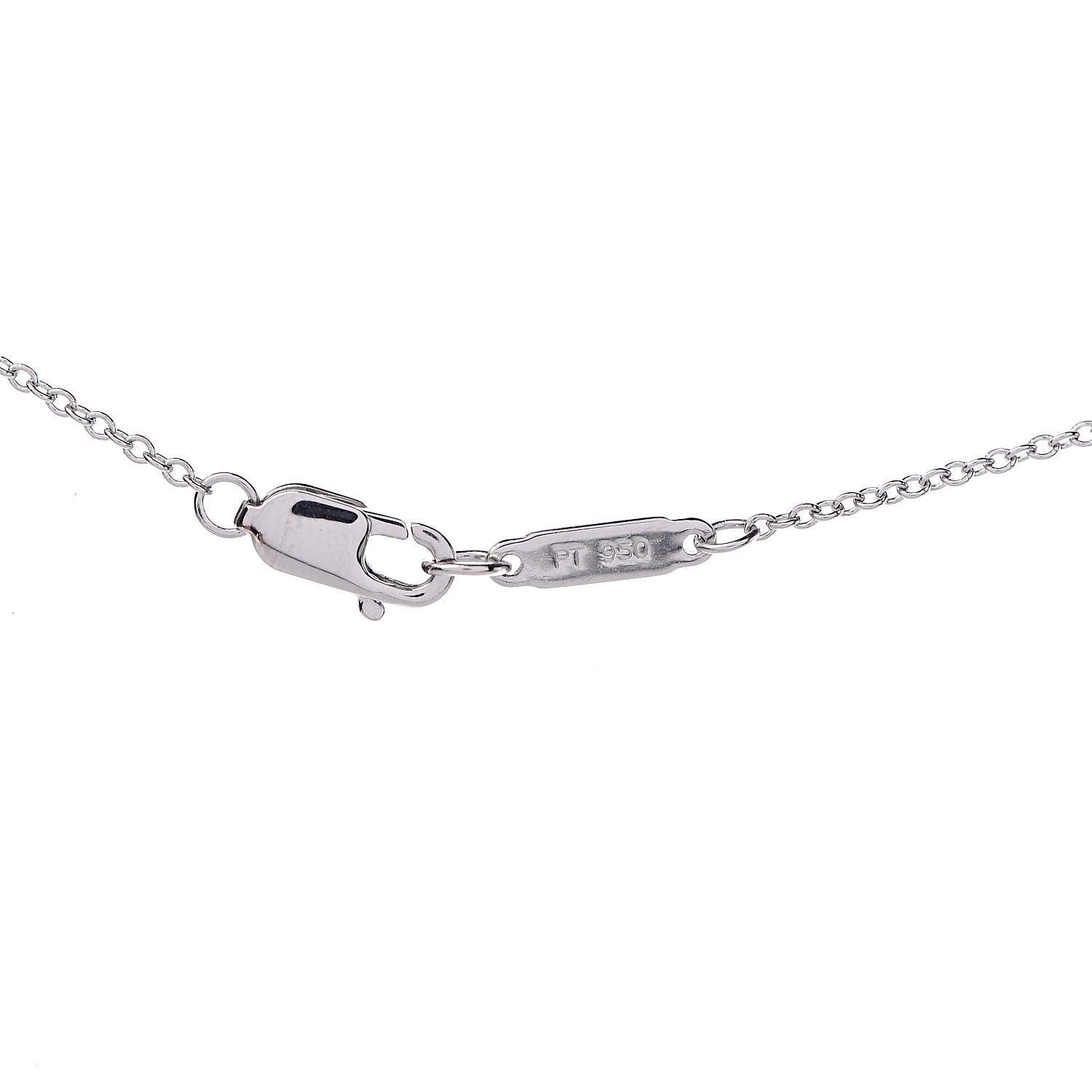 Tiffany Platinum 18K Yellow Gold Fancy Intense Yellow Diamond .34ct Mini Soleste Pendant Necklace 5 of 6