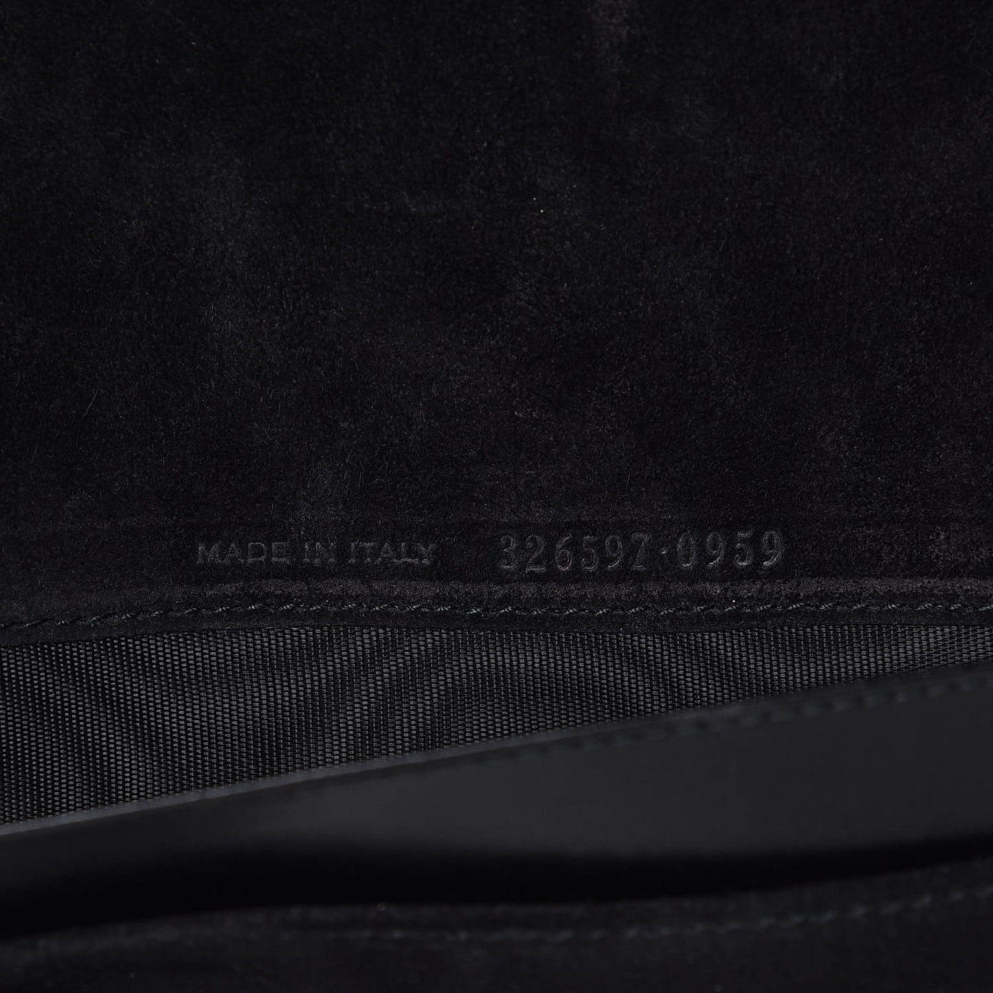Veau Leather Suede Travel Wallet Black