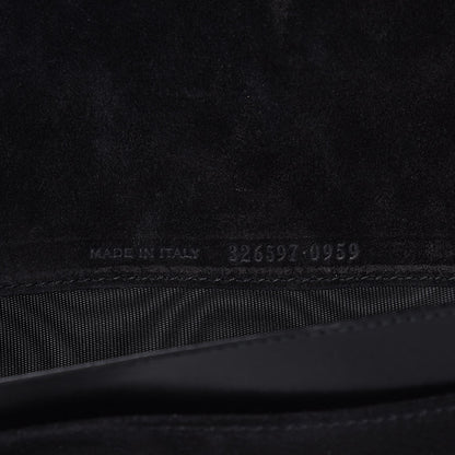 Saint Laurent Veau Leather Suede Travel Wallet Black 7 of 7