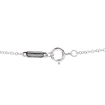 Tiffany Platinum Diamond Small Heart Pendant Necklace 5 of 6