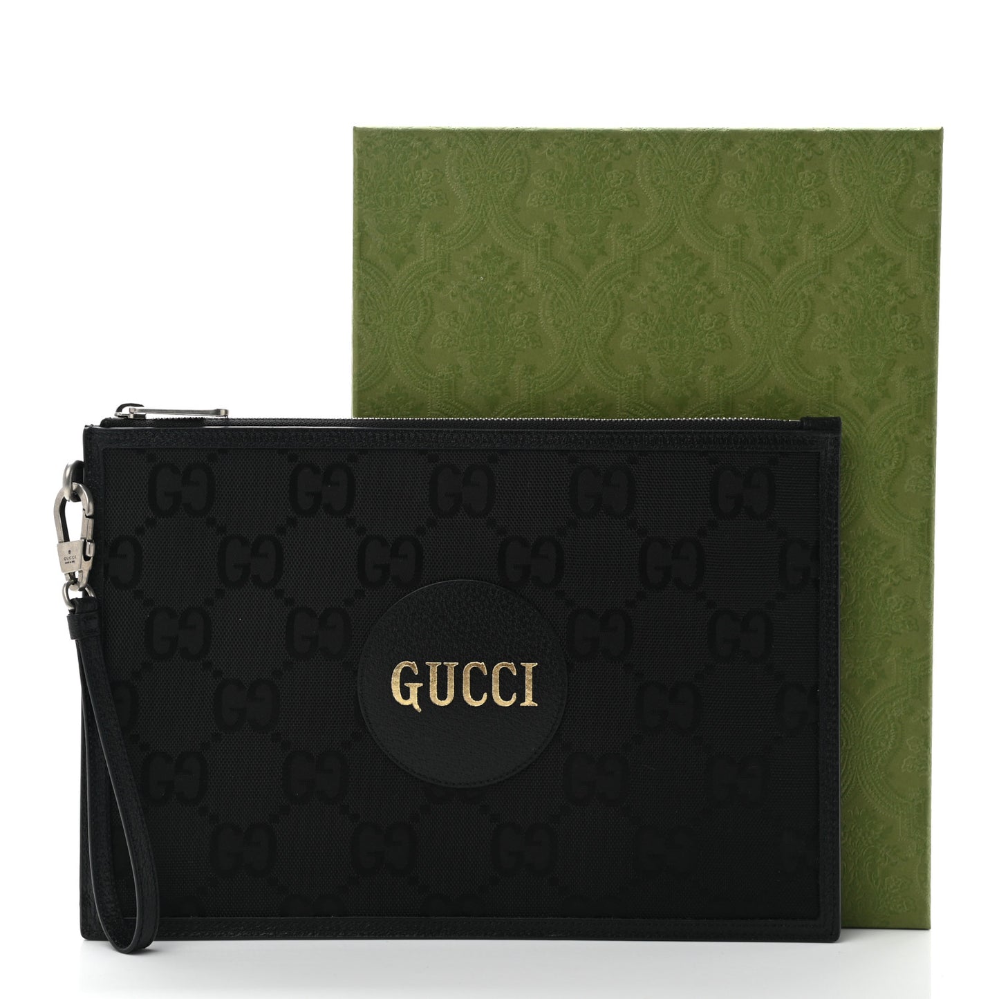 Econyl Nylon Monogram Off The Grid Zip Pouch Black