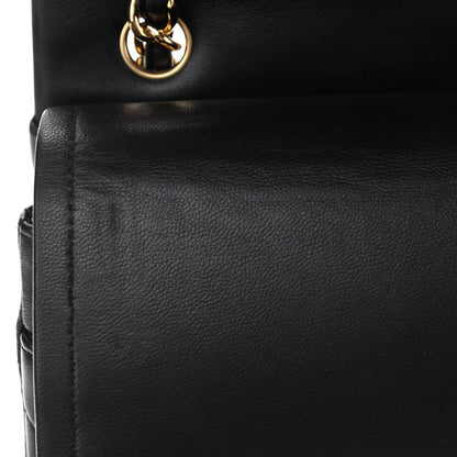 Chanel Lambskin Quilted Jumbo Double Flap Black 11 of 11