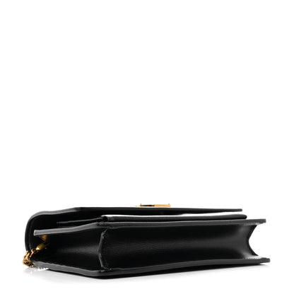 Saint Laurent Calfskin Monogram Sunset Chain Wallet Black 4 of 12