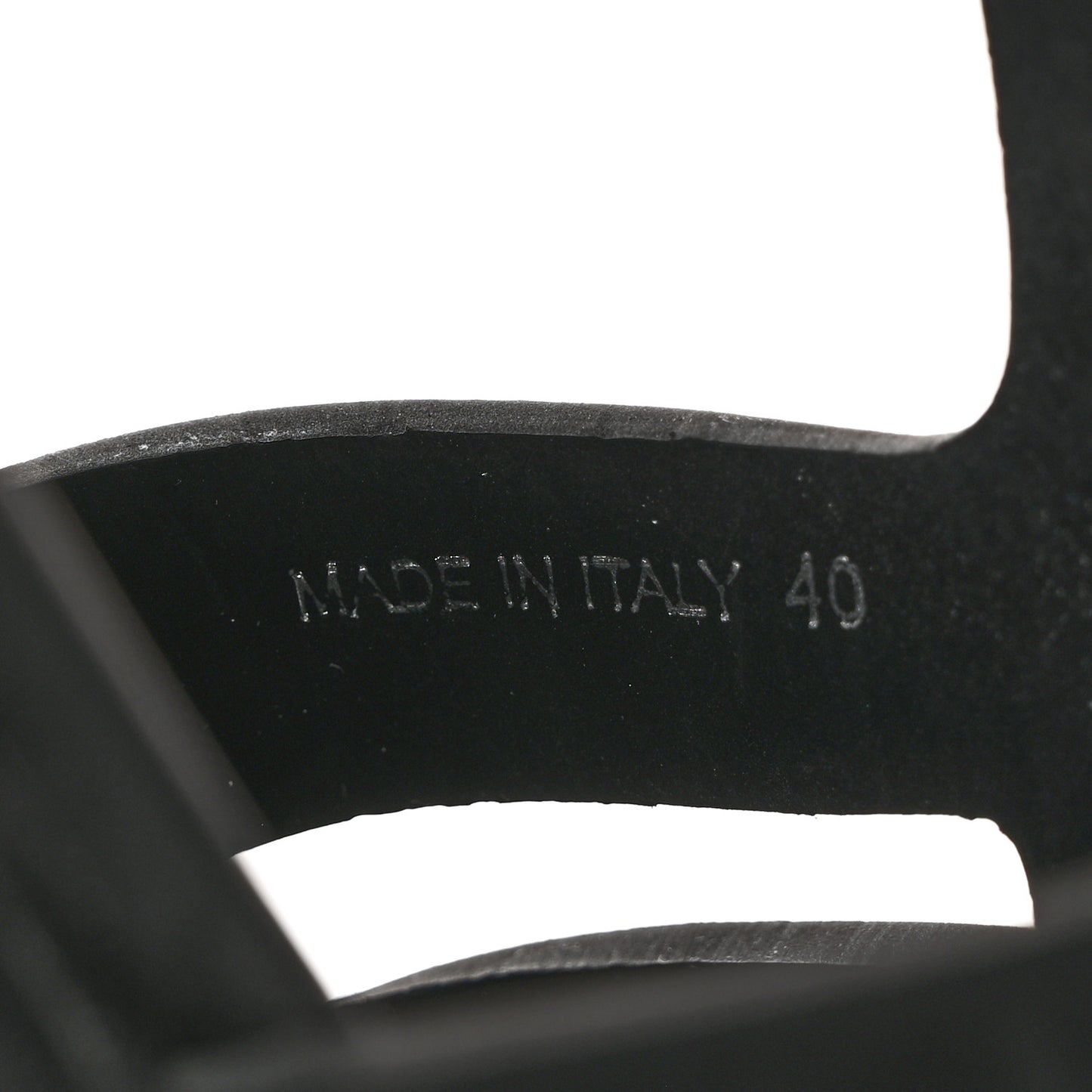 Foam Rubber Triangle Logo Monolith 55mm Cage Sandals 40 Black