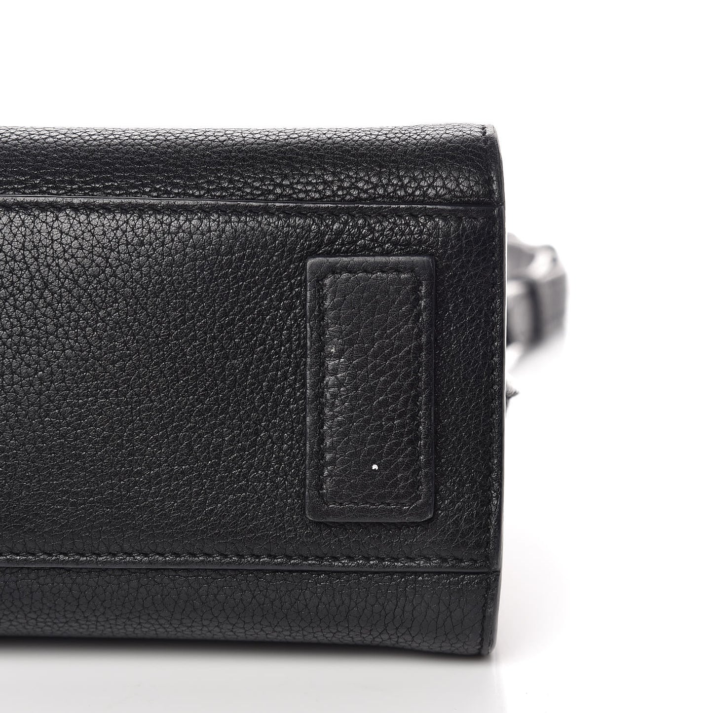 Grained Calfskin Nano Sac De Jour Souple Black