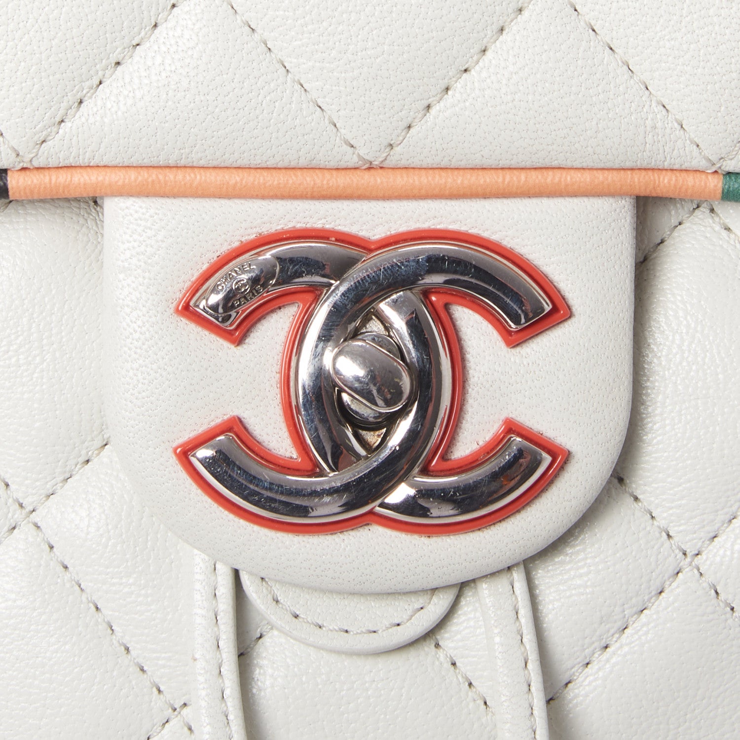 Chanel Lambskin Quilted Small Cuba Urban Spirit Backpack White 8 of 10