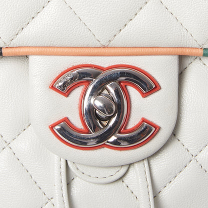 Chanel Lambskin Quilted Small Cuba Urban Spirit Backpack White 8 of 10