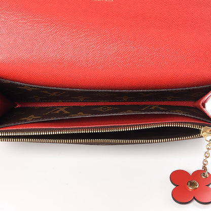 Louis Vuitton Monogram Bloom Flower Emilie Wallet Coquelicot 5 of 12