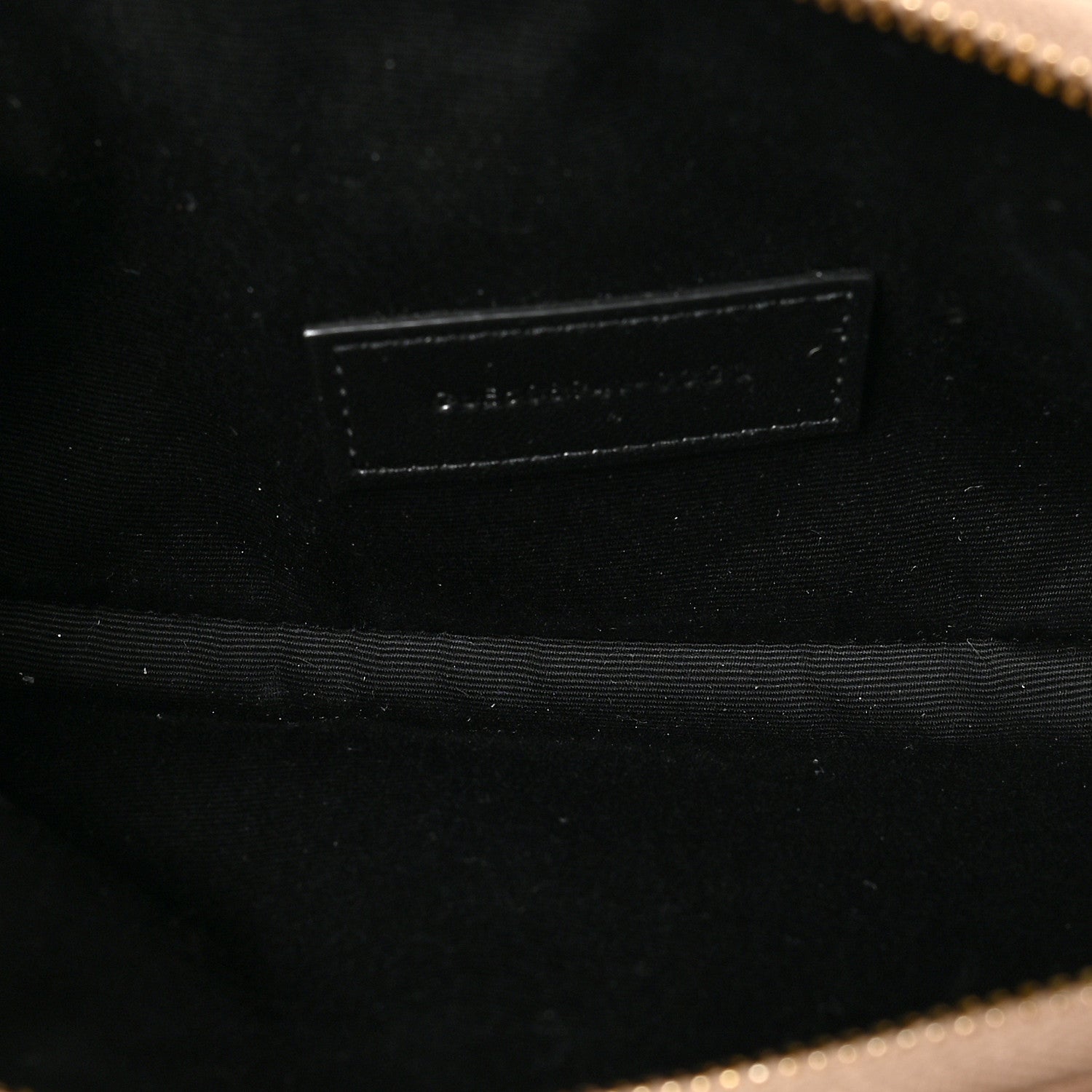 Saint Laurent Grained Lambskin Quilted Mini Becky Double Zip Bag Natural Tan 5 of 10