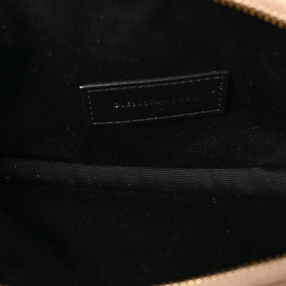 Saint Laurent Grained Lambskin Quilted Mini Becky Double Zip Bag Natural Tan 5 of 10