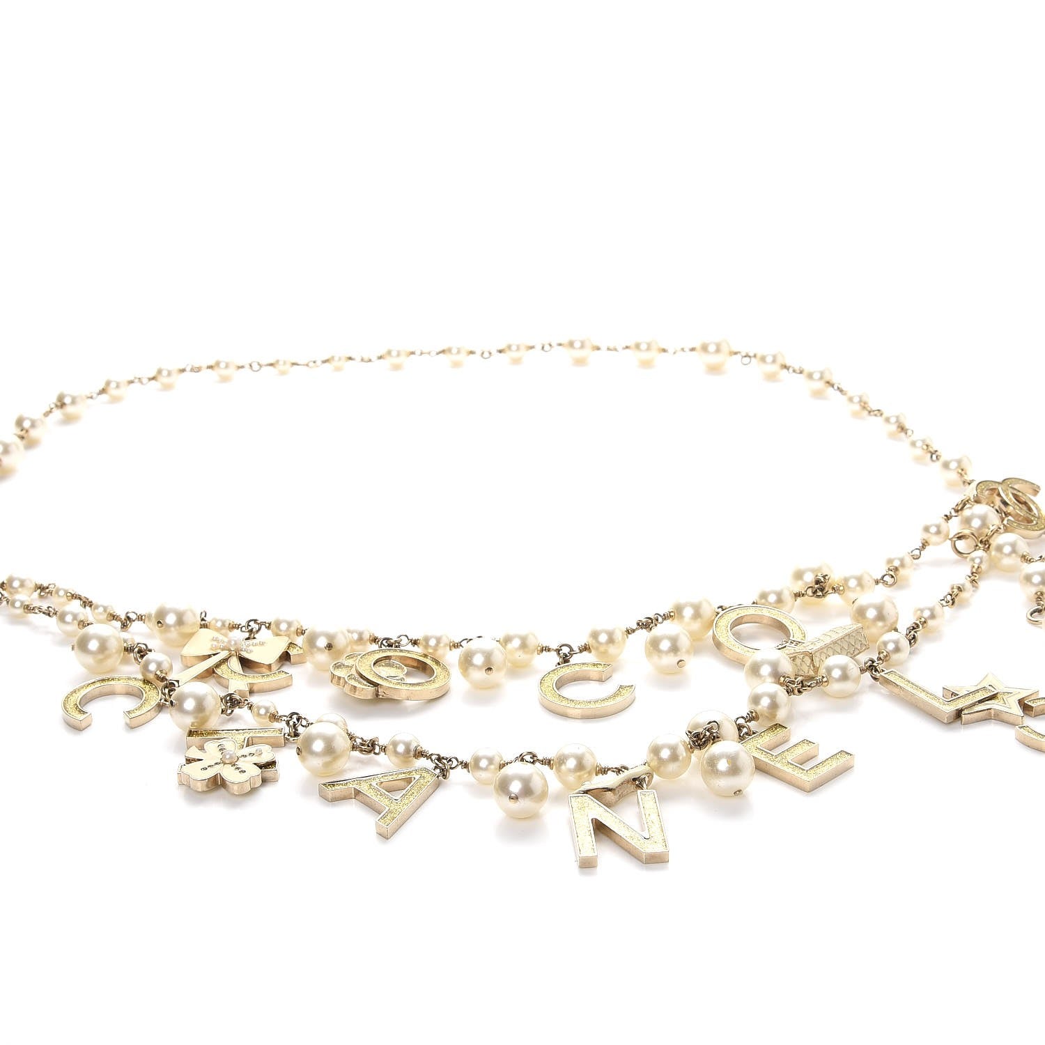 Chanel Pearl Charm Coco CC Belt Gold 5 of 11