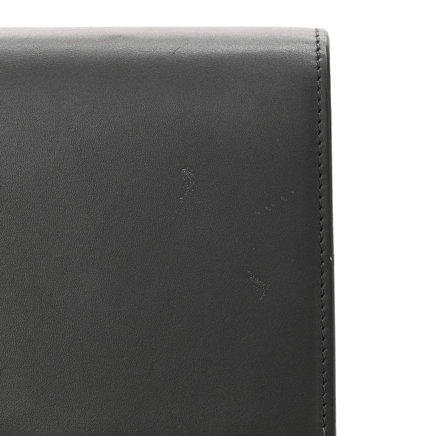 Smooth Calfskin Classic Monogram Kate Tassel Chain Wallet Asphalt