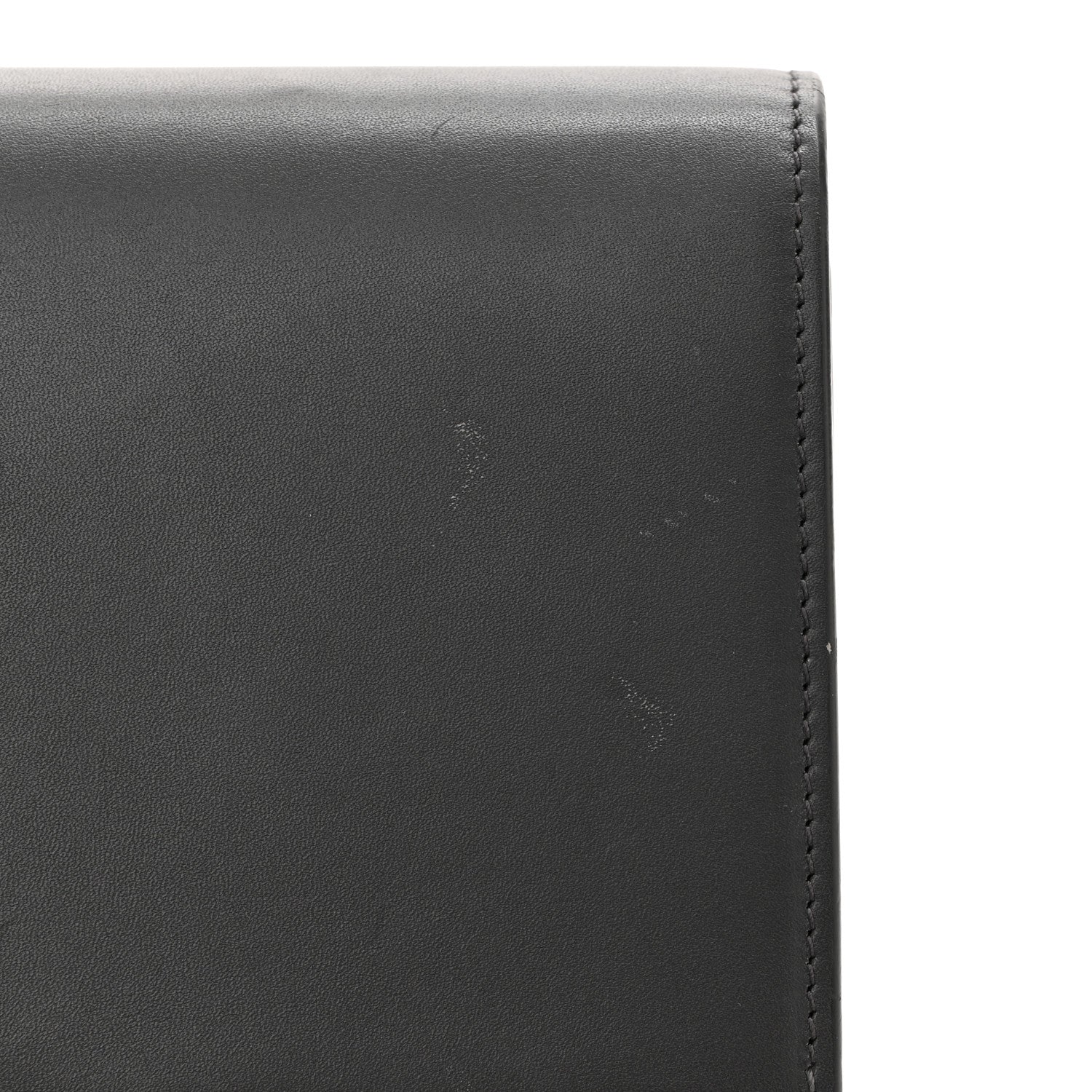Saint Laurent Smooth Calfskin Classic Monogram Kate Tassel Chain Wallet Asphalt 10 of 11