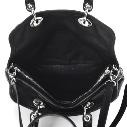 Christian Dior Lambskin Cannage Medium Granville Tote Black 6 of 19