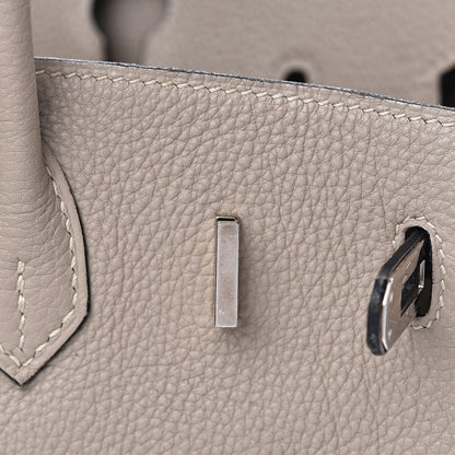 Hermes Togo Birkin 25 Gris Tourterelle 10 of 33