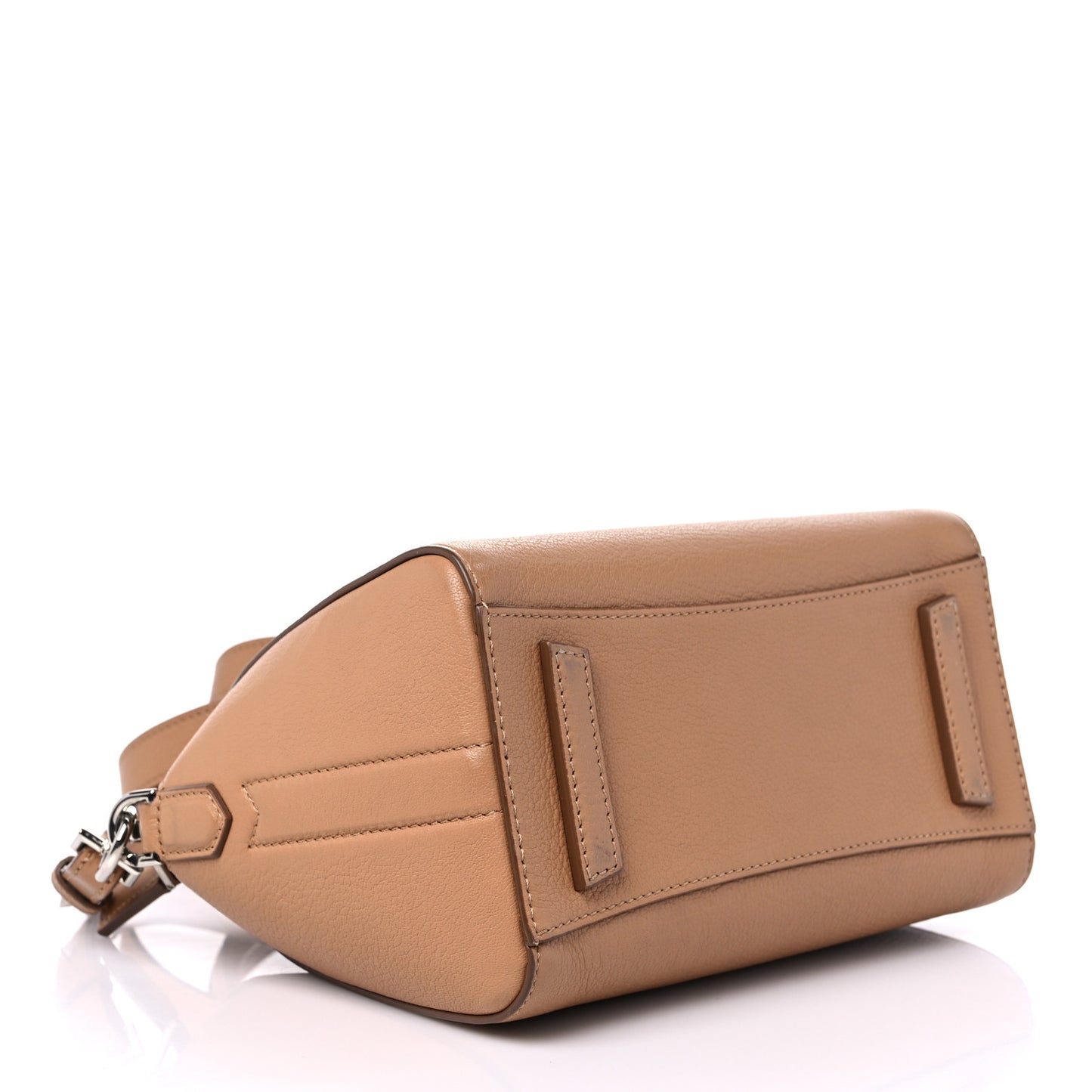 Sugar Goatskin Mini Antigona Light Beige
