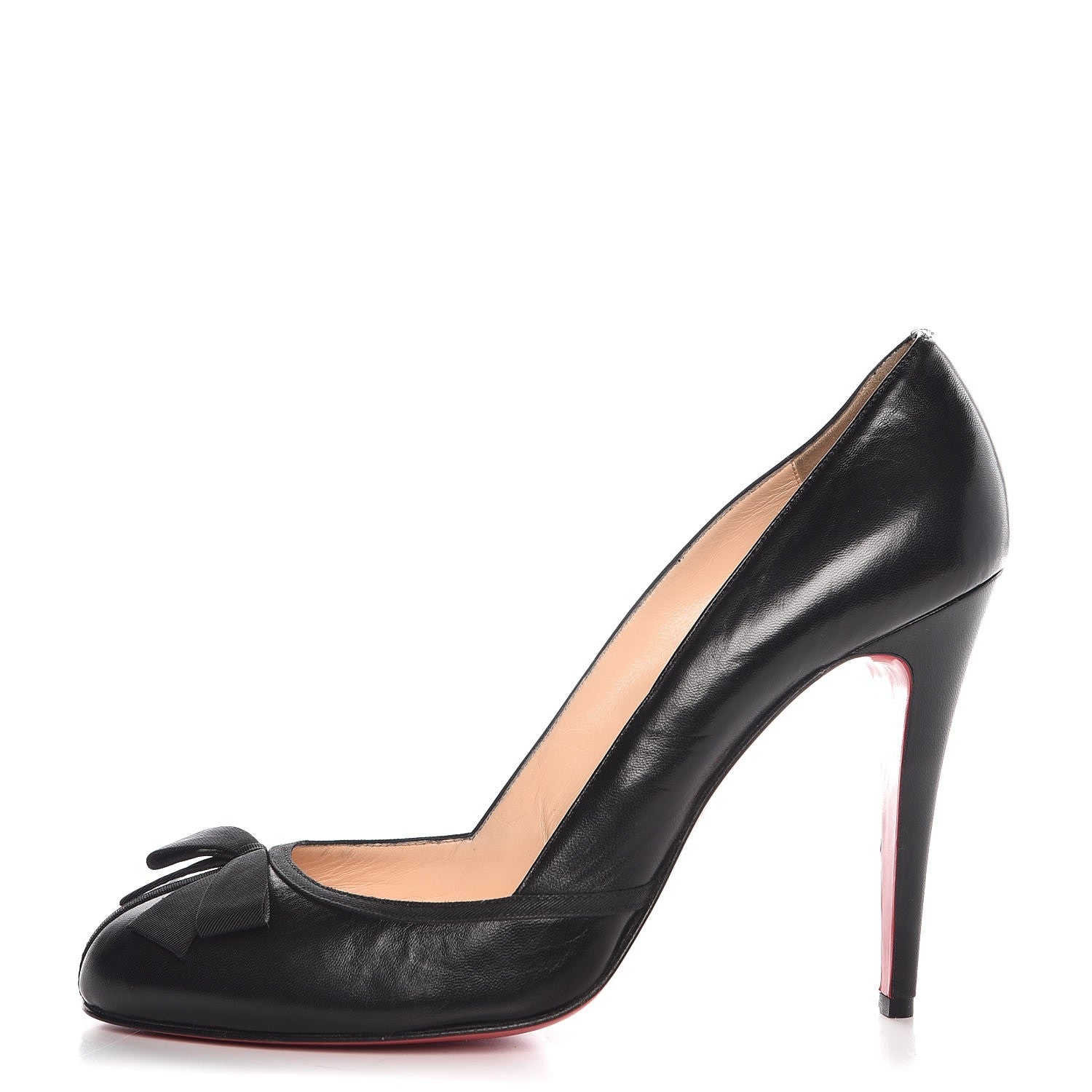 Christian Louboutin Nappa Grosgrain Lavalliere 100 Pumps 41 Black 1 of 9