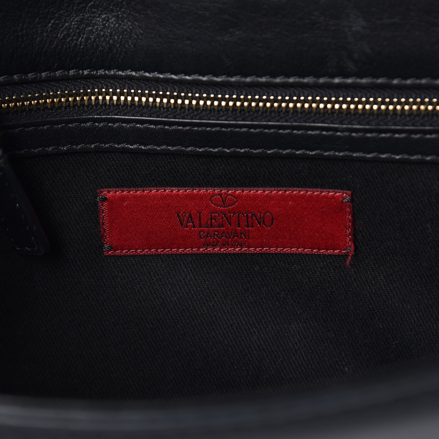 Valentino Garavani Vitello Medium Glam Lock Rockstud Flap Black 6 of 11