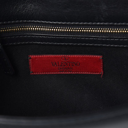 Valentino Garavani Vitello Medium Glam Lock Rockstud Flap Black 6 of 11