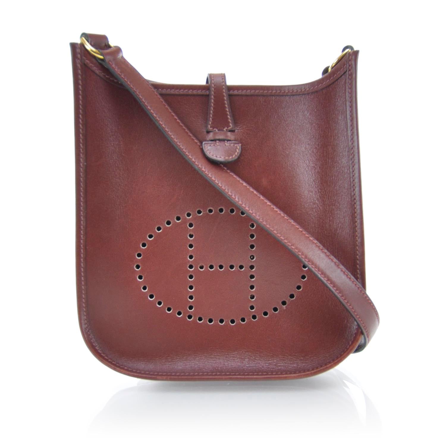 Hermes Veau Box Evelyne TPM Rouge H 1 of 9