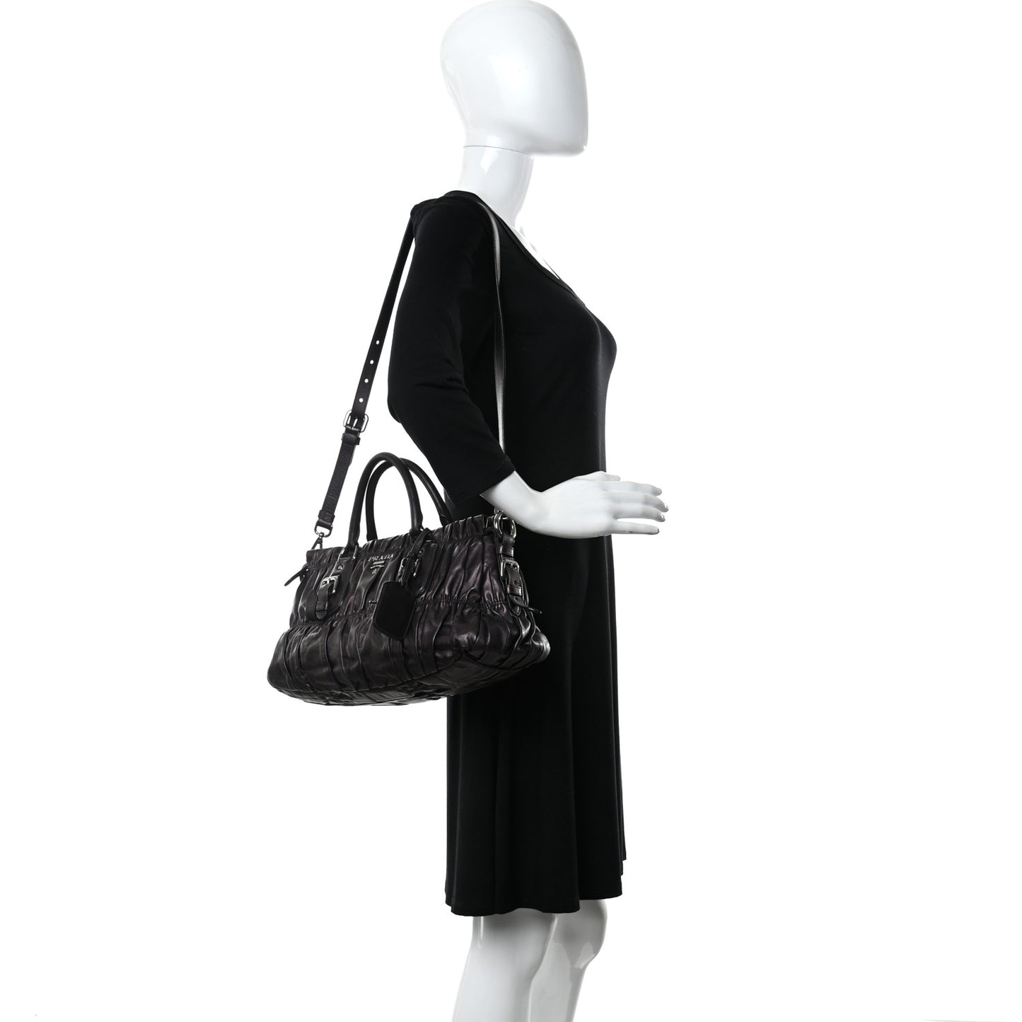 Nappa Gaufre Shopping Satchel Ribes