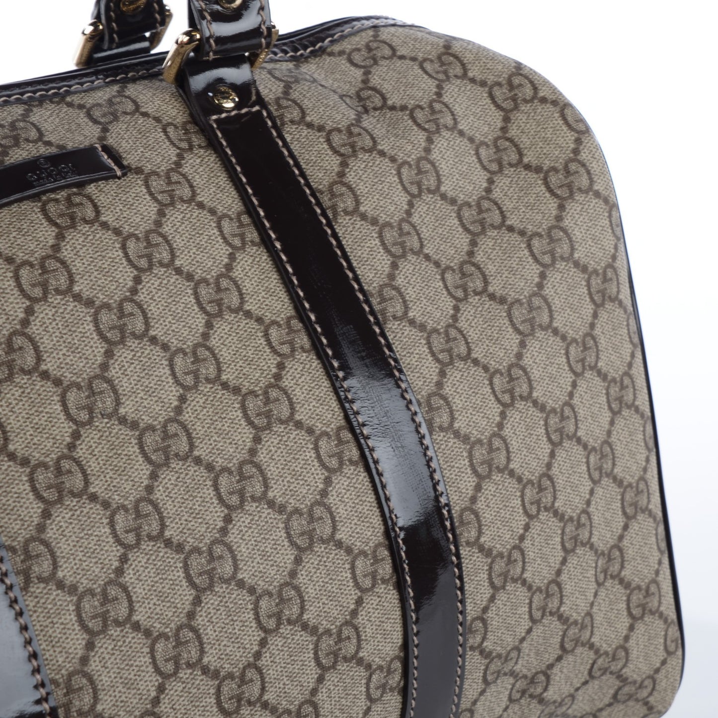 GG Plus Monogram Medium Joy Boston Dark Brown