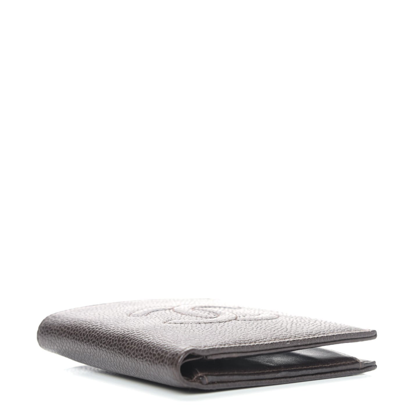 Caviar Timeless CC Compact Flap Wallet Burgundy