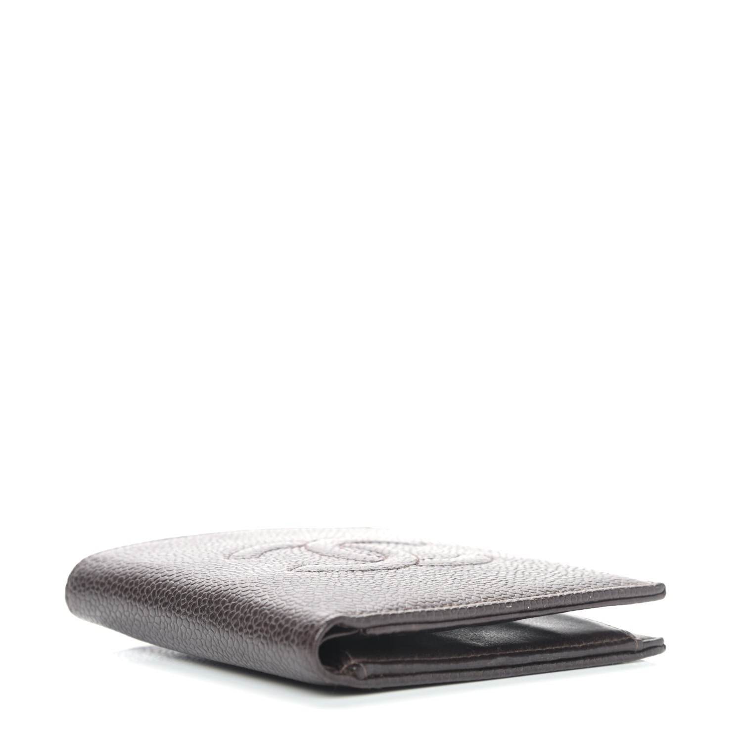 Chanel Caviar Timeless CC Compact Flap Wallet Burgundy 3 of 4