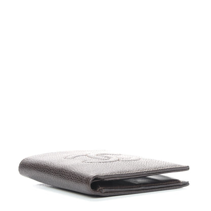 Chanel Caviar Timeless CC Compact Flap Wallet Burgundy 3 of 4