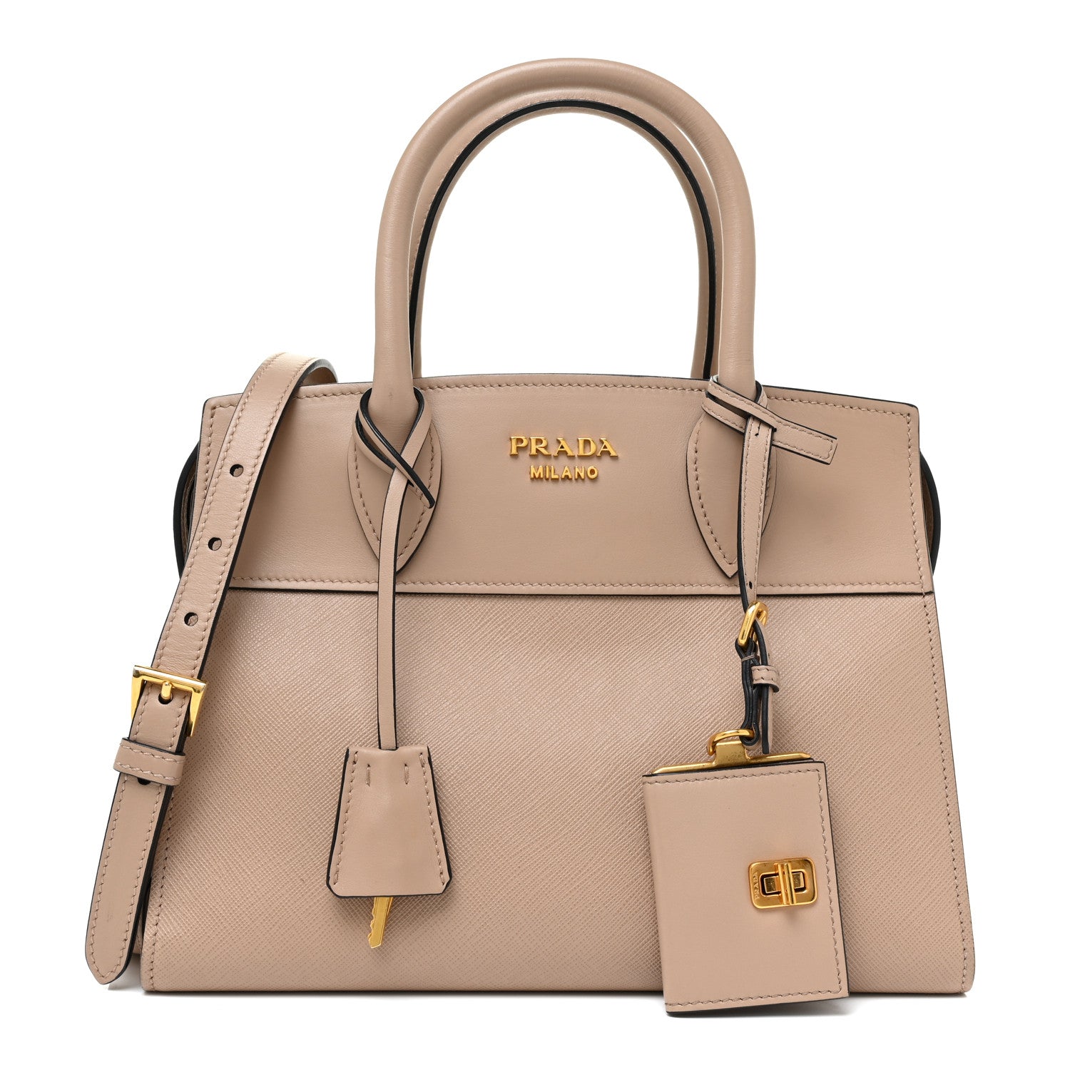 Prada Saffiano City Calf Small Esplanade Tote Cammeo 1 of 17